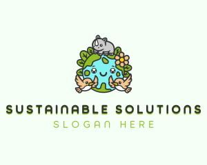 Environmental Sustainable Earth logo design