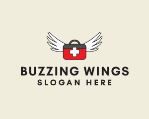 Flying Doctor Medical Wings logo design