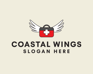 Flying Doctor Medical Wings logo design