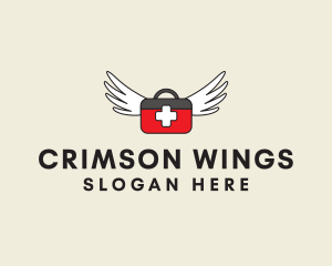 Flying Doctor Medical Wings logo design