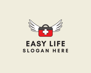 Flying Doctor Medical Wings logo design