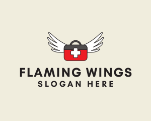 Flying Doctor Medical Wings logo design