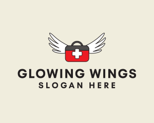 Flying Doctor Medical Wings logo design