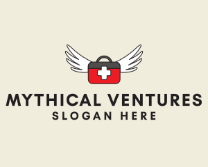 Flying Doctor Medical Wings logo design