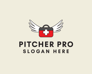 Flying Doctor Medical Wings logo design