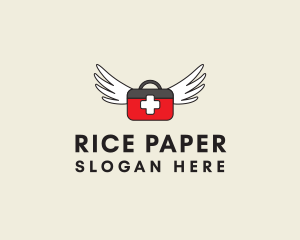 Flying Doctor Medical Wings logo design