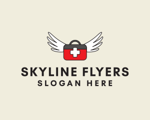 Flying Doctor Medical Wings logo design