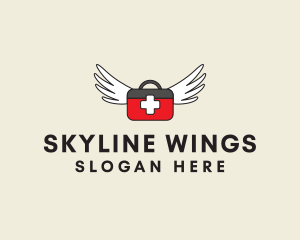 Flying Doctor Medical Wings logo design