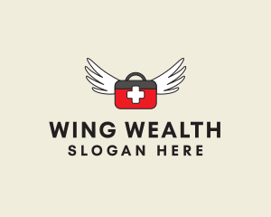 Flying Doctor Medical Wings logo design