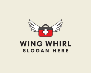 Flying Doctor Medical Wings logo design