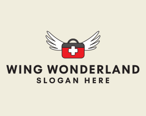 Flying Doctor Medical Wings logo design