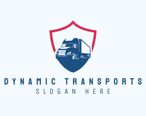 Trucking Shield Transport logo design