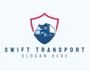 Trucking Shield Transport logo design