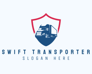 Trucking Shield Transport logo design