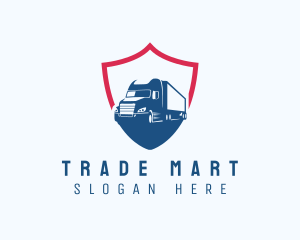 Trucking Shield Transport logo design