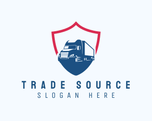 Trucking Shield Transport logo design