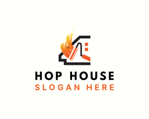 Roller House Paint logo design