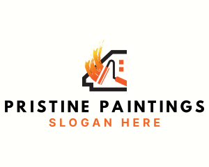 Roller House Paint logo design