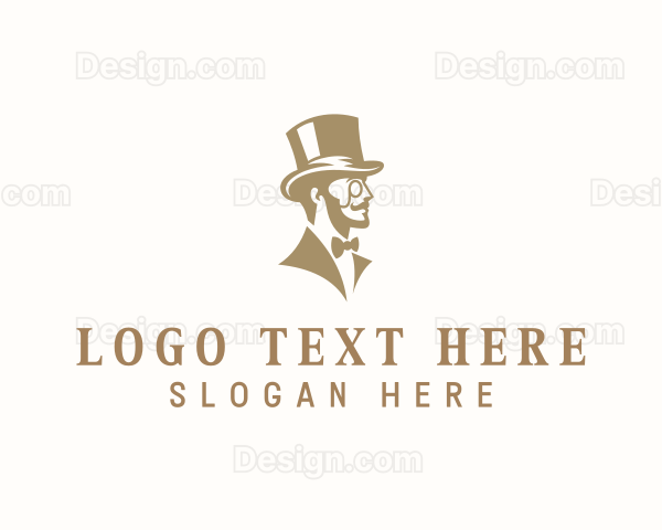 Gentleman Fasion Top Hat Logo