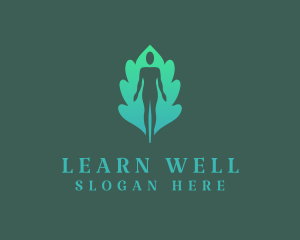 Leaf Yoga Wellness logo design