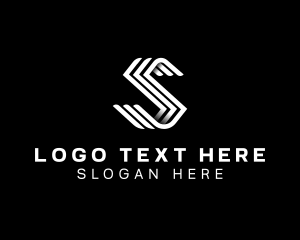 Construction Builder Letter S logo design