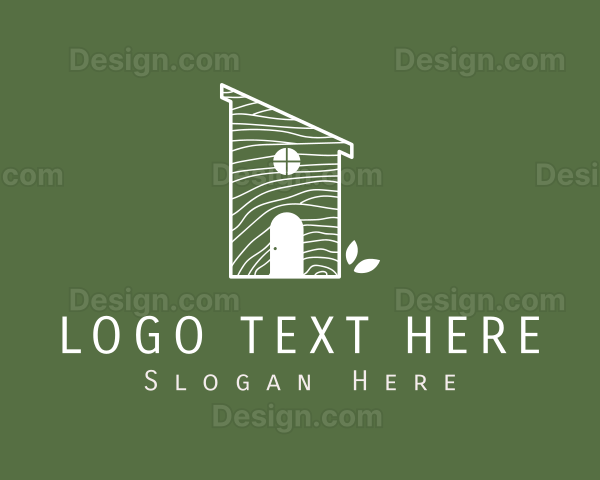 Natural Wood Eco House Logo