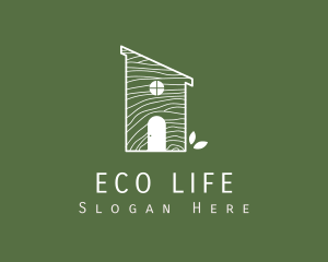 Natural Wood Eco House  logo design