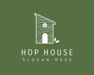 Natural Wood Eco House  logo design