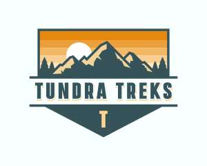 Mountaineer Trekking Hiking logo design