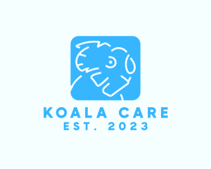 Cute Icon Koala logo design