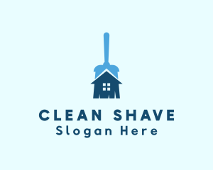 Home Cleaning Mop logo design