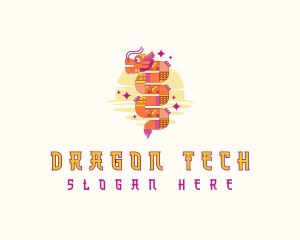 Oriental Dragon Festival logo design