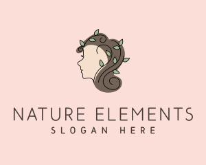 Natural Beauty Leaves logo design