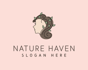 Natural Beauty Leaves logo design