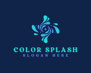 Water Cooling Splash logo design