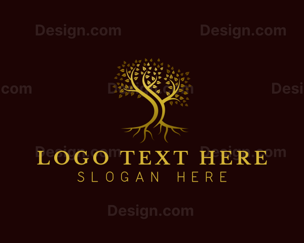 Elegant Eco Tree Logo