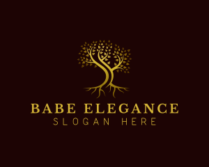 Elegant Eco Tree  logo design