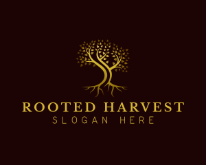 Elegant Eco Tree  logo design