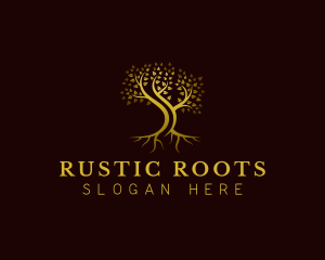 Elegant Eco Tree  logo design