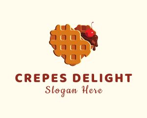 Waffle Heart Dessert logo