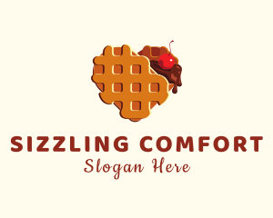 Waffle Heart Dessert logo