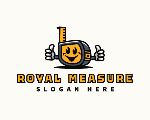 Tape Measure Construction Handyman logo design