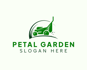 Lawn Grass Cutter logo design