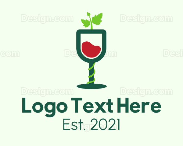 Wine Glass Vines Logo