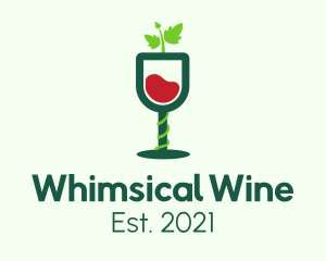 Wine Glass Vines logo design