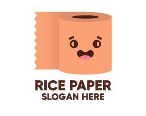 Happy Toilet Roll logo design