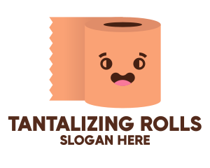 Happy Toilet Roll logo design