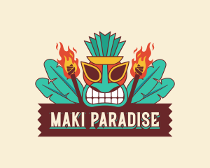 Hawaiian Tiki Torch Logo