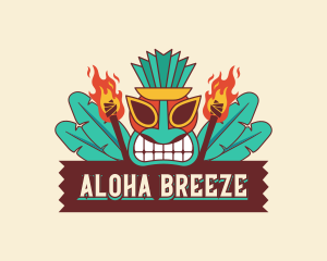 Hawaiian Tiki Torch logo