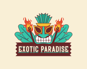 Hawaiian Tiki Torch logo